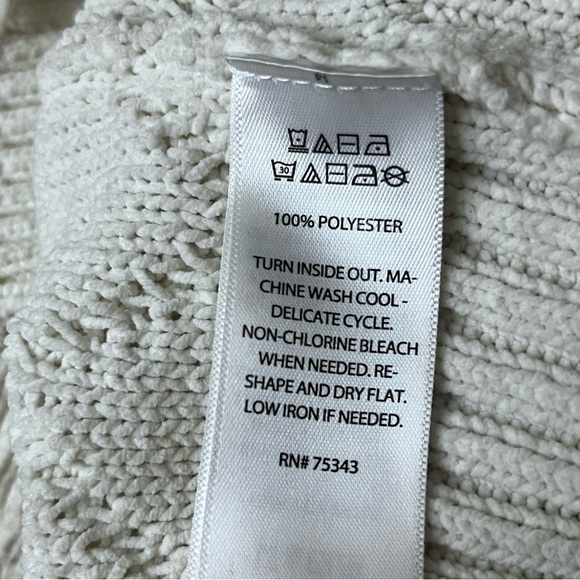 Rachel Zoe Ivory Cable Knit Sweater Vest Women’s XS | Fisherman Anglercore - Picture 7 of 10